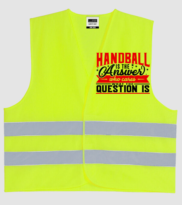 Sport is the answer HANDBALIST model galben neon pe tricou