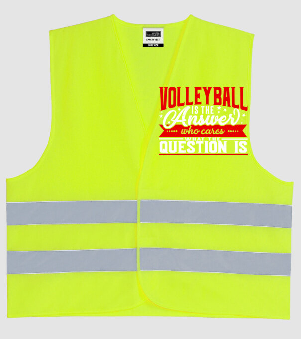 Sport is the answer VOLEIBALIST model galben neon pe tricou