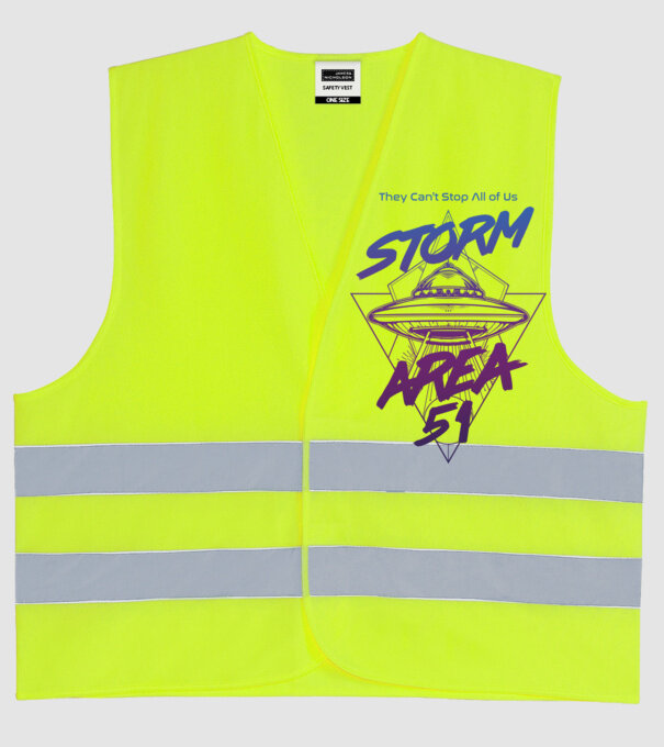 storm area 51 ufo purple model galben neon pe tricou