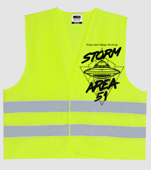 storm area ufo black model galben neon pe tricou