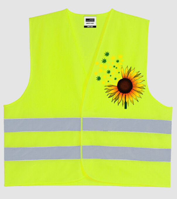 Sunflower Weed model galben neon pe tricou