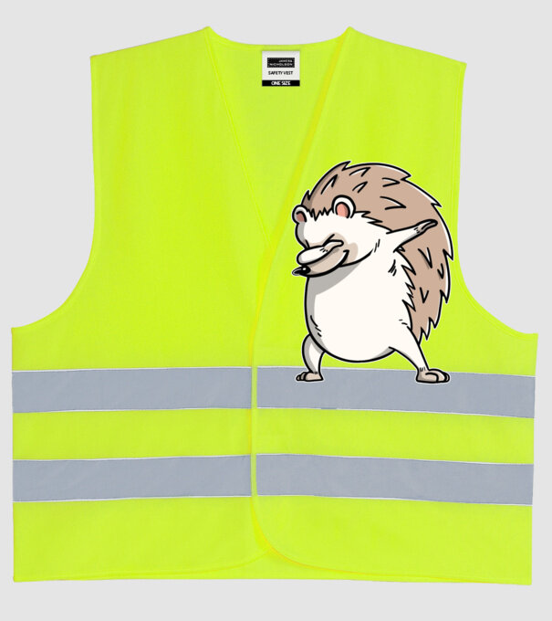 Arici DAB model galben neon pe tricou