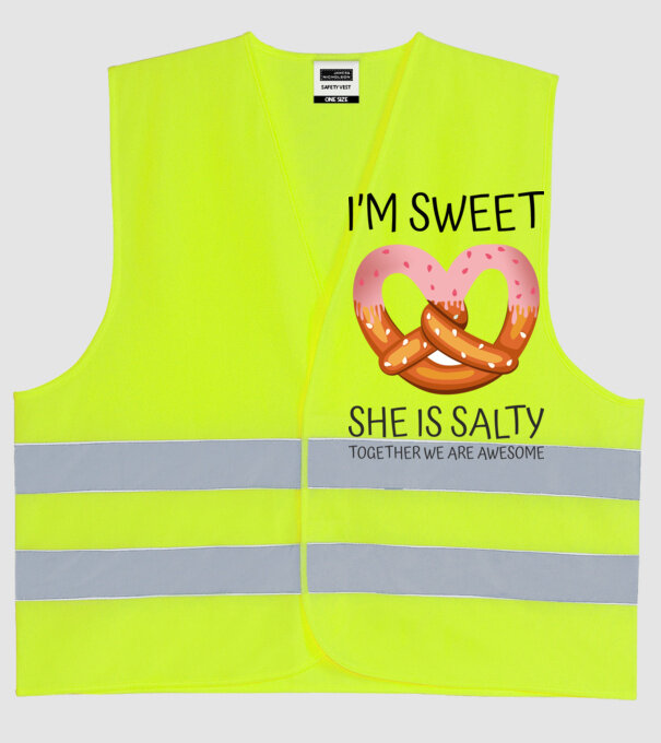 Sweet Friend model galben neon pe tricou