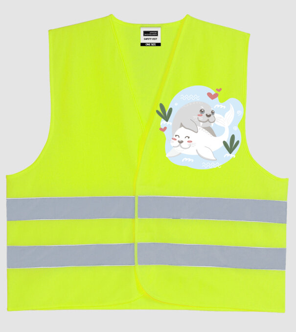 FOCI ÎNDRĂGOSTITE model galben neon pe tricou