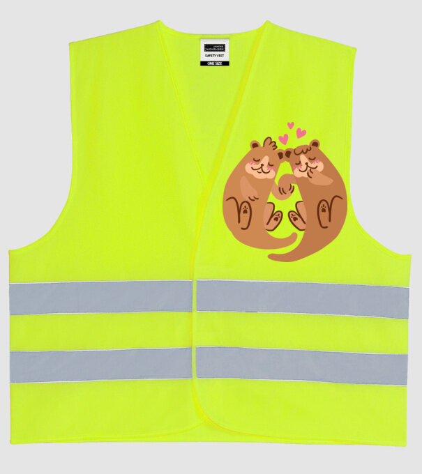 LENEȘI ÎNDRĂGOSTIȚI 2 model galben neon pe tricou