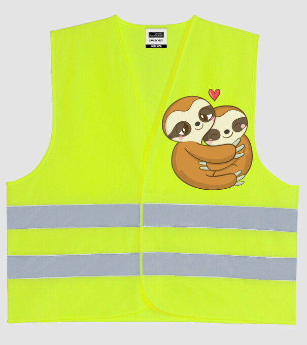 LENEȘI ÎNDRĂGOSTIȚI model galben neon pe tricou