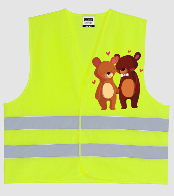 URȘI ÎNDRĂGOSTIȚI 2 model galben neon pe tricou