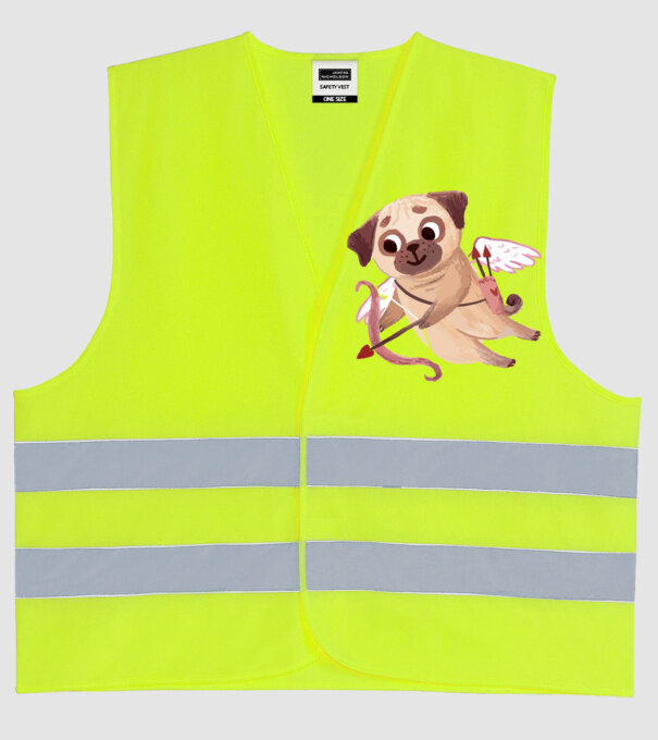 MOPȘI ÎNDRĂGOSTIȚI 3 model galben neon pe tricou