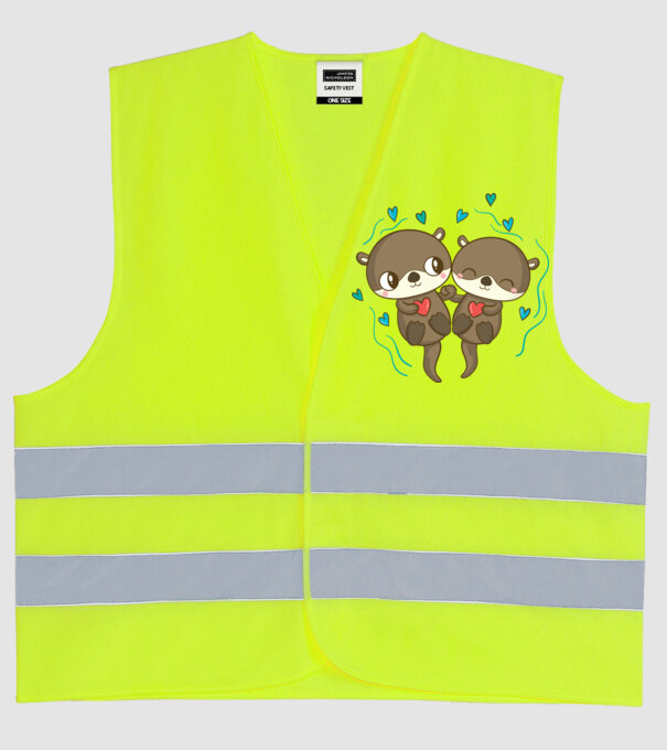 VIDRE ÎNDRĂGOSTITE model galben neon pe tricou