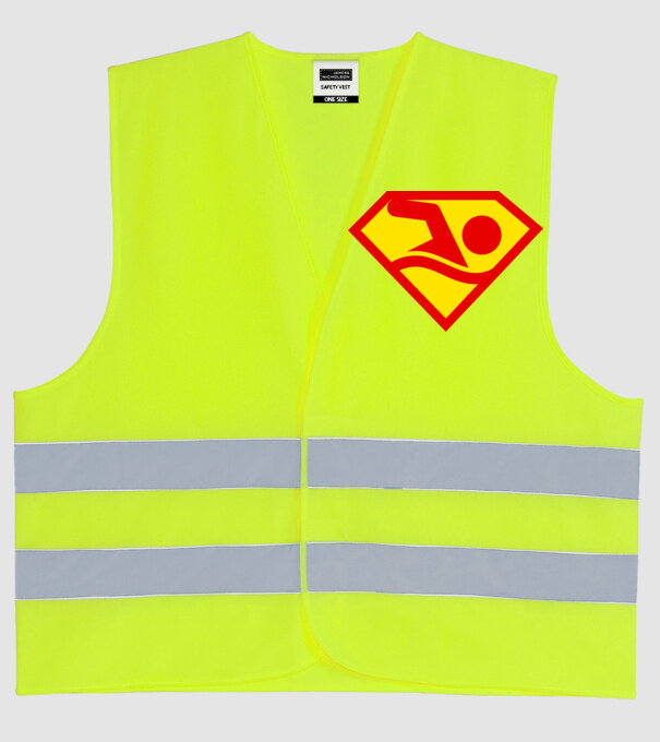 Supersportiv ÎNOTĂTOR model galben neon pe tricou