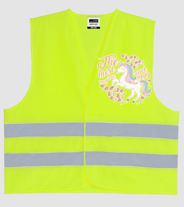 The most magical unicorn 1999 model galben neon pe tricou