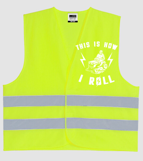 This is how i roll model galben neon pe tricou
