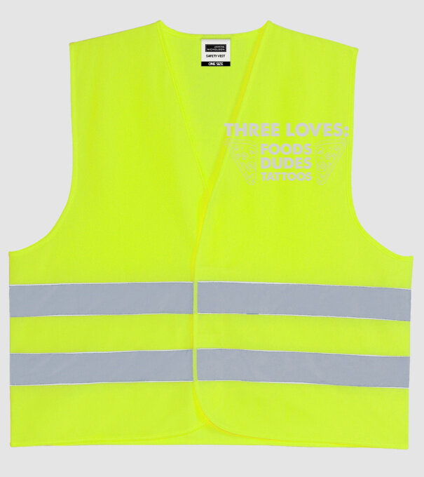 Three loves model galben neon pe tricou