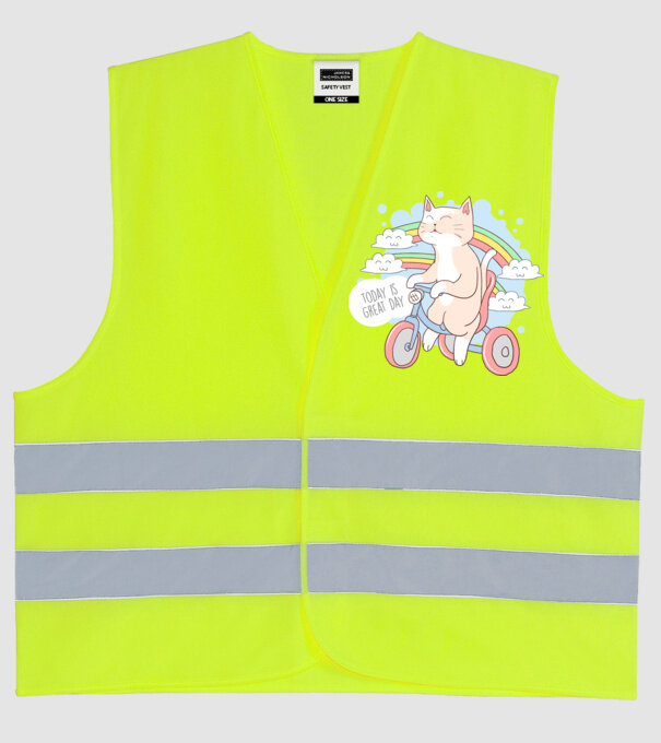 Today is a great day model galben neon pe tricou