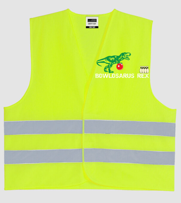 Trex model galben neon pe tricou
