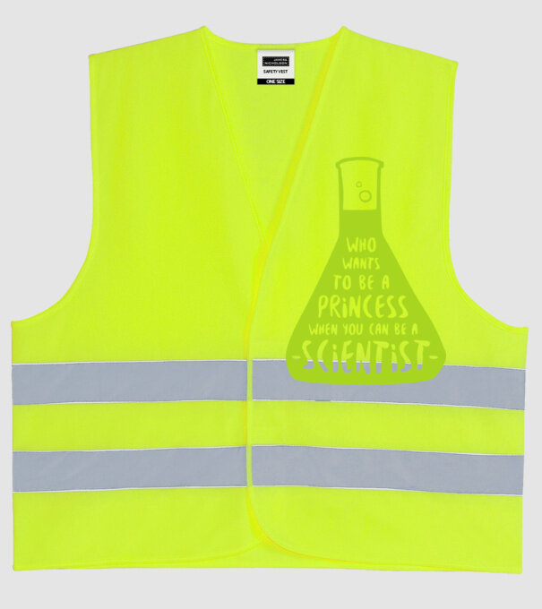 Poți fi un om de știință model galben neon pe tricou