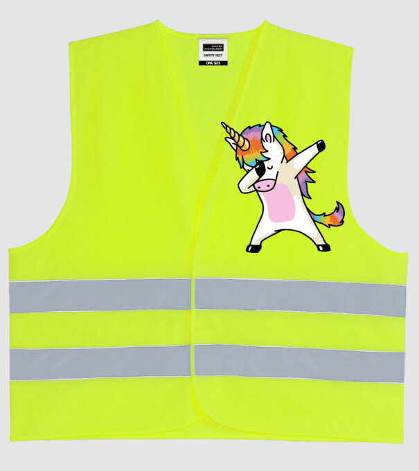 UNIDAB model galben neon pe tricou