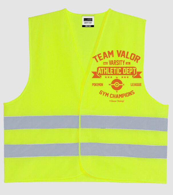 Valor champions model galben neon pe tricou