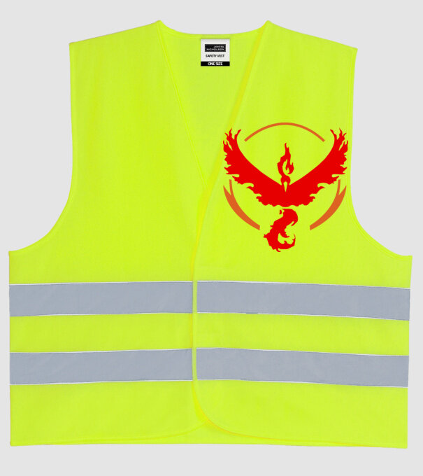 Valor team logo model galben neon pe tricou