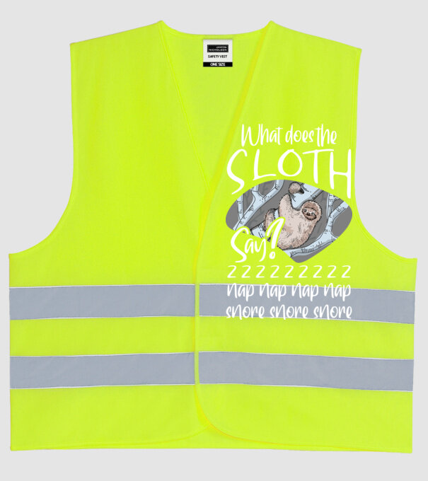 what does the sloth say model galben neon pe tricou