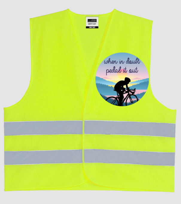 when in doubt model galben neon pe tricou