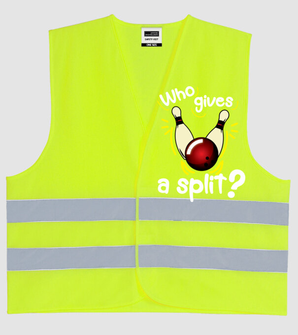 Who gives a split model galben neon pe tricou