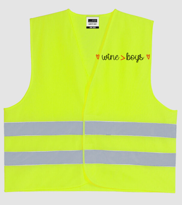 Wine and boys model galben neon pe tricou