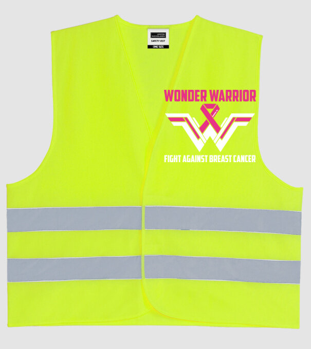WONDER WARRIOR model galben neon pe tricou