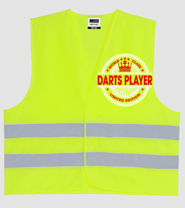 World class DARTS model galben neon pe tricou