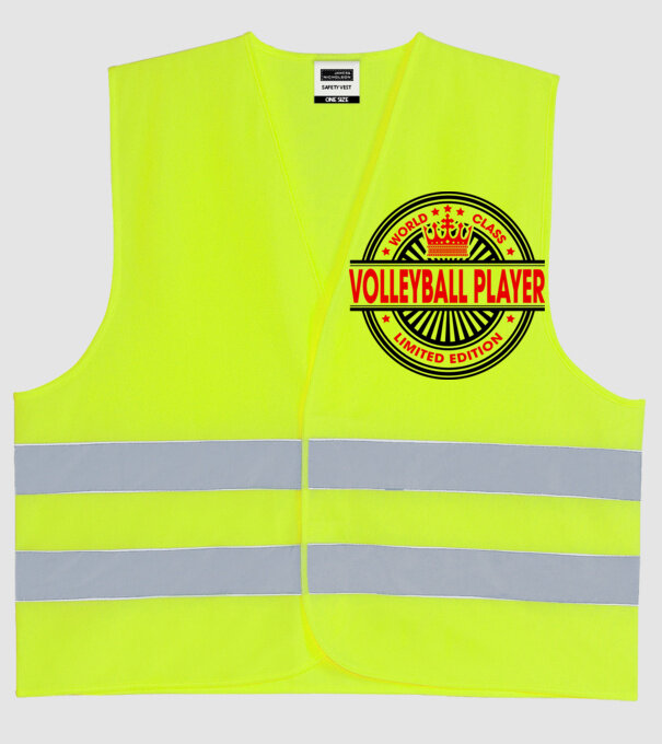 World class VOLEIBALIST model galben neon pe tricou