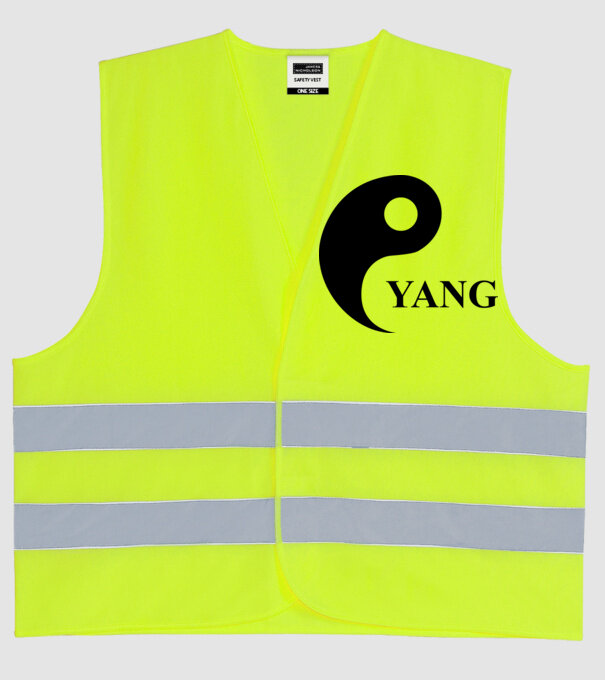 Yang model galben neon pe tricou