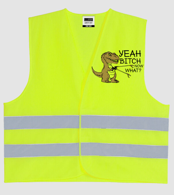 Yeah bitch now what model galben neon pe tricou