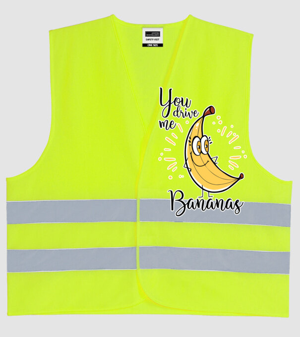 You drive me bananas you are the apple of my eye-01 model galben neon pe tricou