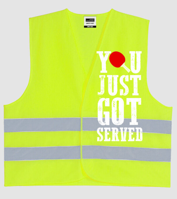 You just got served model galben neon pe tricou