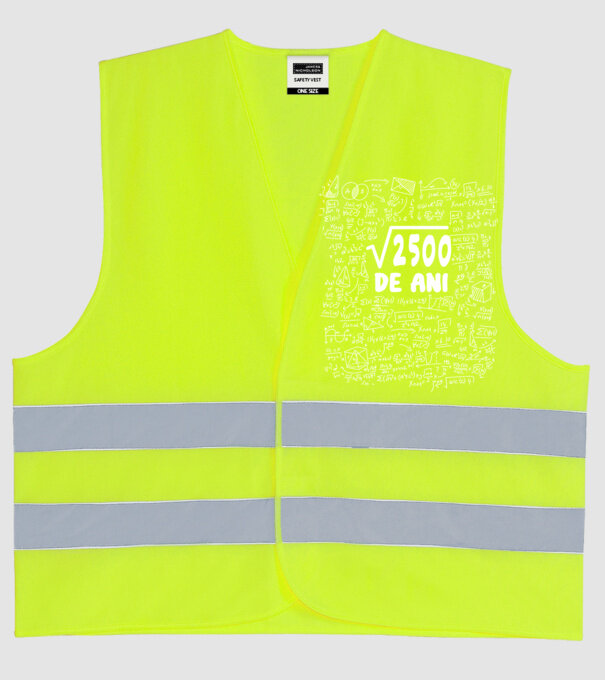 √2500 de ani model galben neon pe tricou