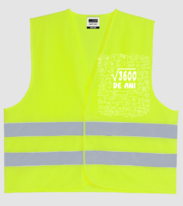 √3600 de ani model galben neon pe tricou