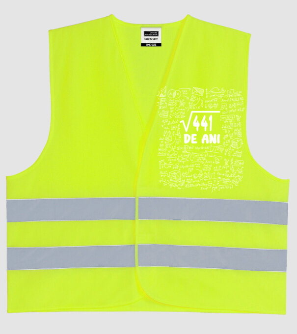 √441 de ani model galben neon pe tricou