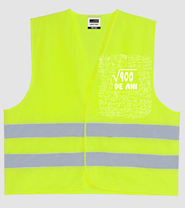 √900 de ani model galben neon pe tricou
