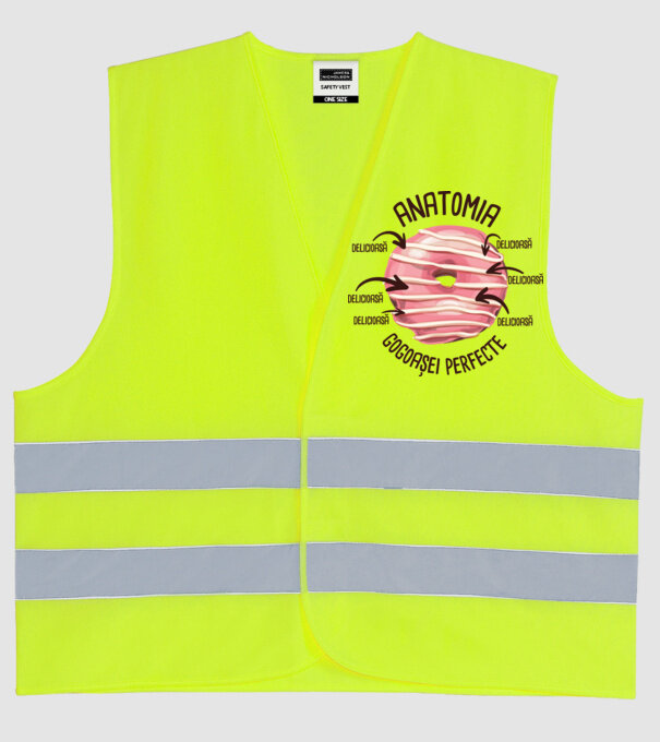anatomia gogoașei perfecte: delicioasă model galben neon pe tricou