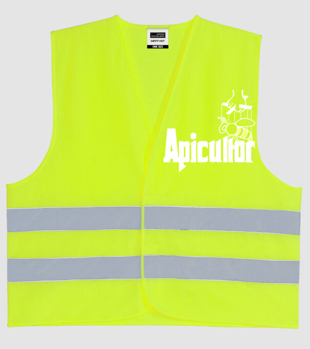 apicultor model galben neon pe tricou
