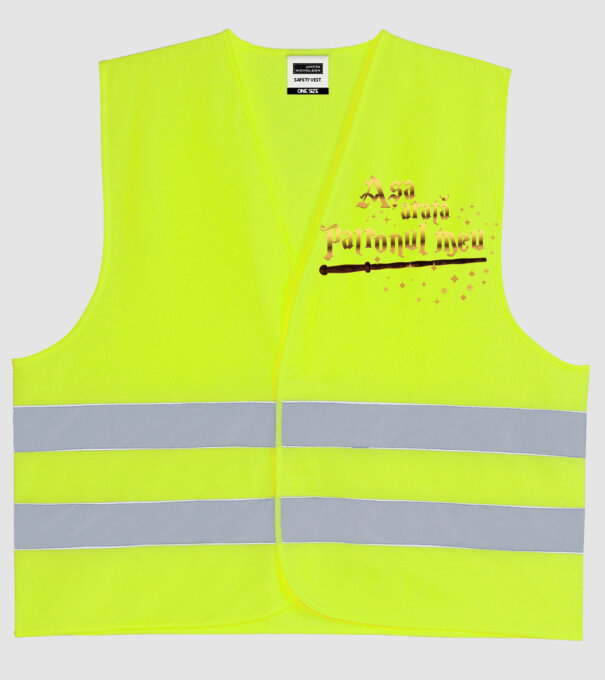 Așa arată patronul meu model galben neon pe tricou