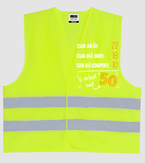 Aspect, senzație, comportament 50 Negru model galben neon pe tricou