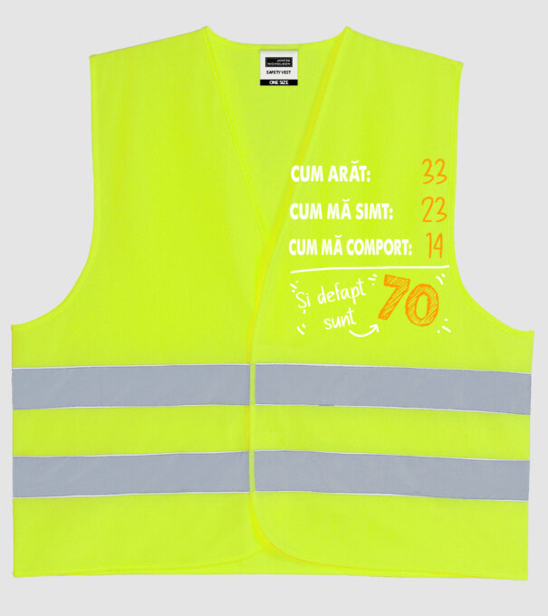 Aspect, senzație, comportament 70 Negru model galben neon pe tricou