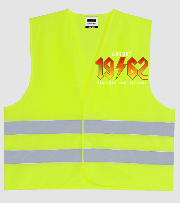 August 1962 nașterea unei legende model galben neon pe tricou