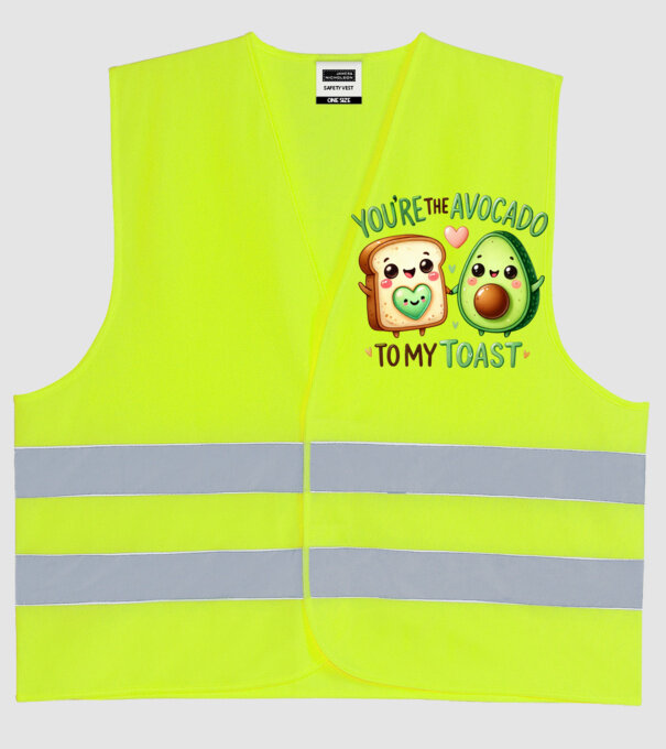 Avocado to my Toast model galben neon pe tricou