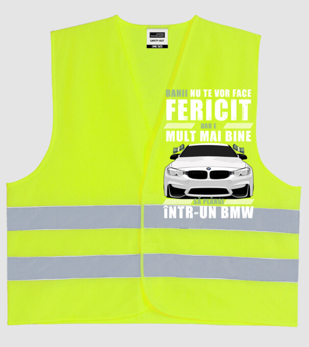 banii nu te vor face fericit, dar e mult mai bine să plângi într-un bmw model galben neon pe tricou