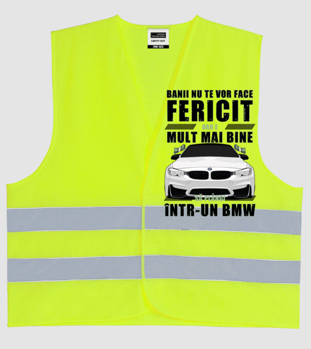 banii nu te vor face fericit, dar e mult mai bine să plângi într-un BMW model galben neon pe tricou