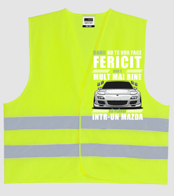 banii nu te vor face fericit, dar e mult mai bine să plângi într-un Mazda model galben neon pe tricou
