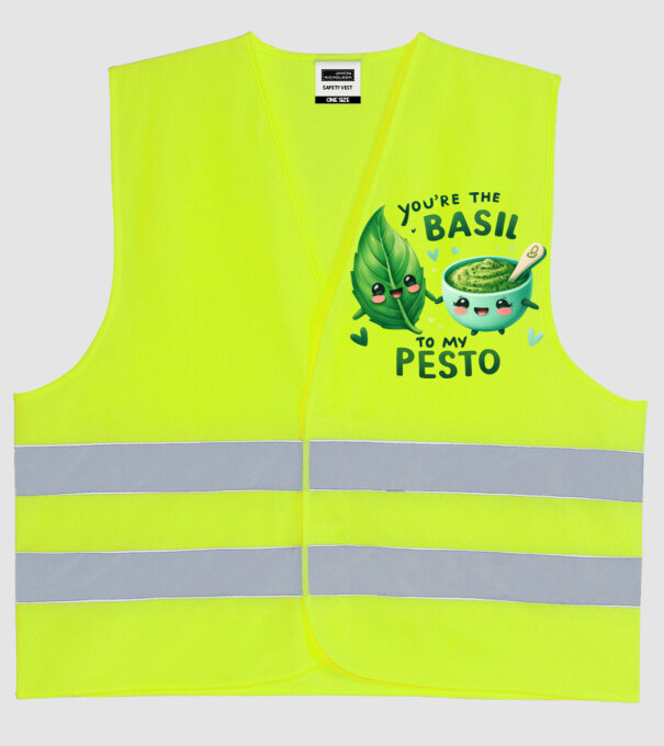 Basil to my Pesto model galben neon pe tricou