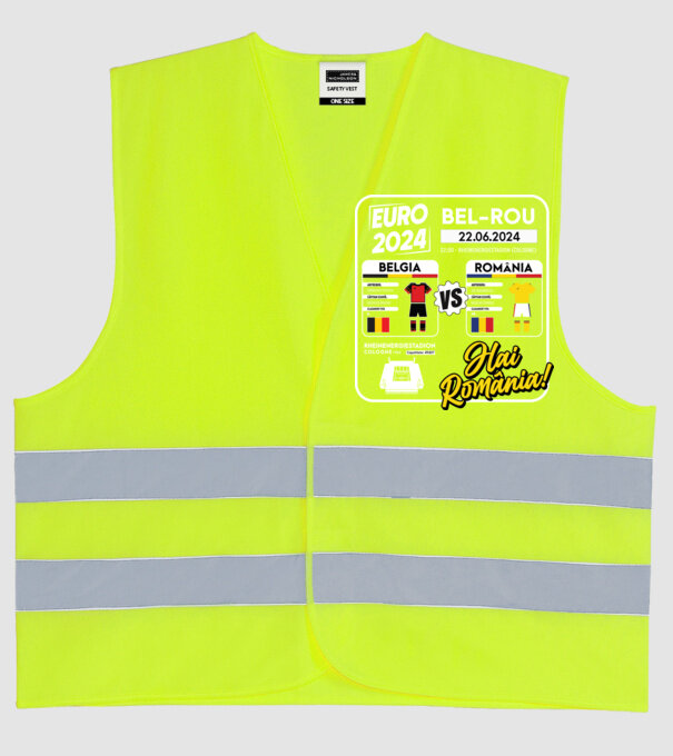 BEL-ROM euro 2024 calendar model galben neon pe tricou